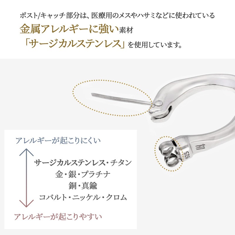 LION HEART Silver Hoop Earrings, Single Ear, stainless-steel Silver Stainless