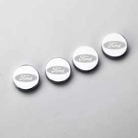 KA 4pc Ford Car License Plate Frame Bolts Fastener Anti-Rust Metal Screws Cap Cover