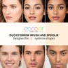 Docolor Eyebrow Brush Duo Eyebrow Spoolie 1Pcs Professional Angled Eye