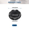 4 Pcs 2.68 Inch 68mm Black Wheel Center Caps Outer
