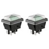 Heschen Rocker Switch ON-OFF DPST 4 Terminals Green Light 16A