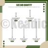 Keadic K922 250Pcs Mini Stainless Steel Extension Springs Assortment Kit,