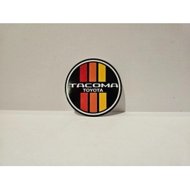 L1G Fits Toyota Retro JDM Tri-Color Sticker Vintage Decal 3 Inch Round Pickup Tacoma