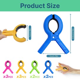 10PCS Large Beach Towel Clips for Sun Loungers, Heavy-Duty Large Pegs for Beach Towels and Sunbed Pegs, Durable Non-Slip Towel for Sun Lounger, Outdoor Beach, Strong Grip Clips for Blankets