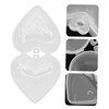 ORFOFE 6 Pcs Boxes Heart Shape Pacifier Cases Durable Storage