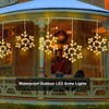 Christmas Snowflake Icicle Lights Outdoor Decoration, LED String Lights 8