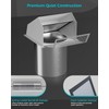 6 Inch Hooded Wall Vent Cover with Screen & Damper