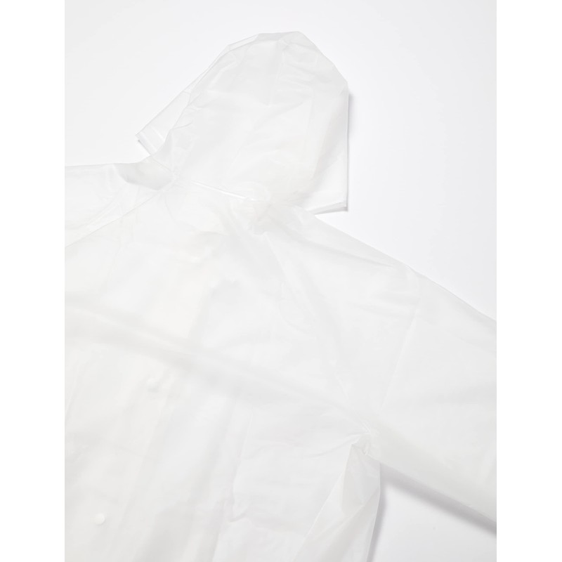 [カジメイク] レインスーツ 上下組 環境にやさしいEVA素材 通学 林間学校 宿泊学習 遠足 修学旅行 クリア