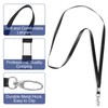 24 Pack Clear Name Tag Badge Holders with Lanyards Black