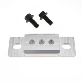 Solid Aluminum Transmission Mount for GM for Chevy TH350 TH400 4L60E 4L65E 4L70E 4L80E 4L85E 6L80E 6L90E 700R4 T56 Magnum 2004R TR6060 Manual Powerglide Muncie 4 speed 551404 with Bolts