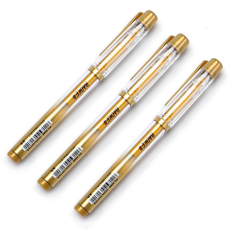 Gold Pens Metallic Gel Ink 1.0mm Tip Highlight Marker Rollerball