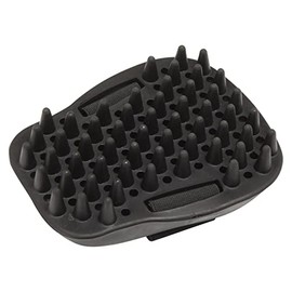 LeMieux Rubber studded curry comb mouse groomer (black)