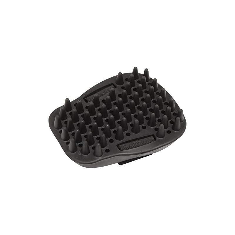 LeMieux Rubber studded curry comb mouse groomer (black)