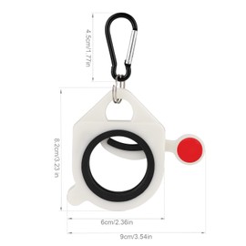 2pcs Zip Tie Organizer, Lightweight Plastic Cable Organizer Holder Reusable Cable Tie Tightener Cable Tie Keeper Cable Tie Bracket Tool for Wire Ties Management (Tie Not Included)