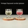 Soopiiso Cordial Glasses Set of 8（1.7oz 50ml） Stemmed Liquor Glasses