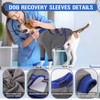 MORVIGIVE Dog Recovery Sleeves for Front Legs - Prevent Licking,