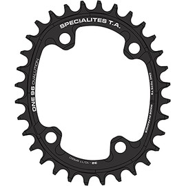 T + A TA chainring One 96 Ovalution 34T D: 96 10/11/12-f black bicycle