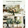 100 Pcs 10 Kinds Mixed Artificial Eucalyptus Stems, Faux Greenery