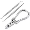 Candure Nail Clippers Cutters Nippers for Thick Toenails Plus Nail