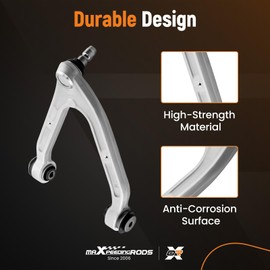 maXpeedingrods Set of 4, Front Upper Control Arms with Lower Ball Joints for Hummer H3 2006-2010 H3T 2009-2010, K621675 K621676 K500250