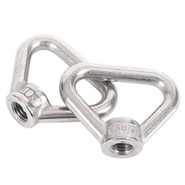 2 pcs of M12 304 Stainless Steel Heavy Duty Lifting Eye nut M12 Triangle Ring Shape Lifting Eye Nut Threaded Nut Fastener