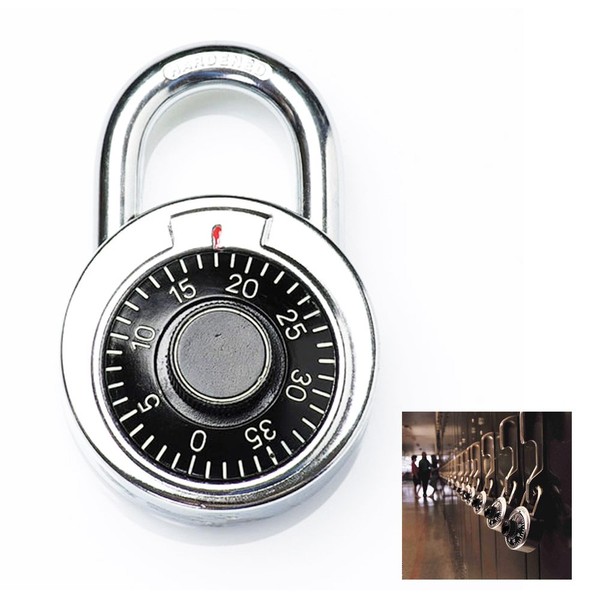 HomeAide S Combination Lock Dial Padlock Hardened Steel Locker Gym