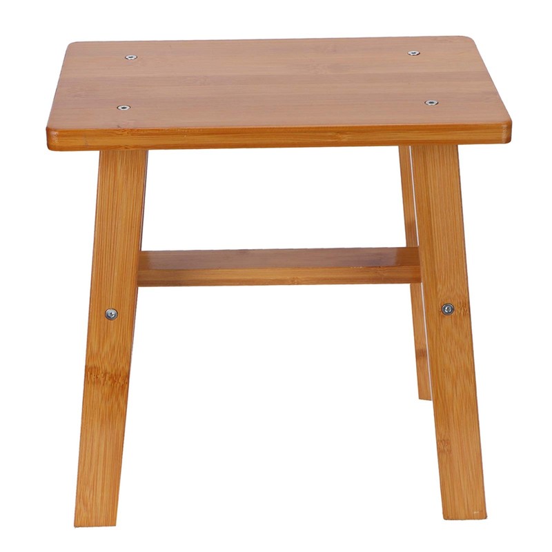 Multipurpose Small Bamboo Stool Foot Rest Stool Shower Low Bench