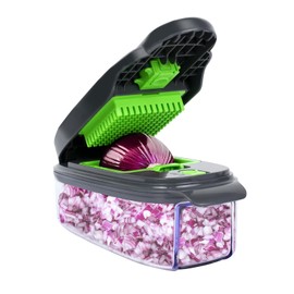 AISHUJIE Vegetable Chopper with Large Container - Multifunctional Food Chopper Kitchen Vegetable Slicer Dicer Cutter