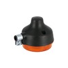 Rear Indicator Round in Black with Orange Lens - for