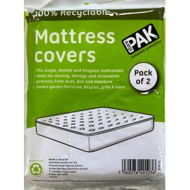 StorePAK 2 Pack King Size Mattress Protector for Moving Storage or Transport Heavy Duty Reusable Waterproof Dust Resistant
