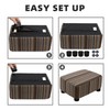 CAROLMADE Small Foot Stool Ottoman Footstool with Legs Under Desk