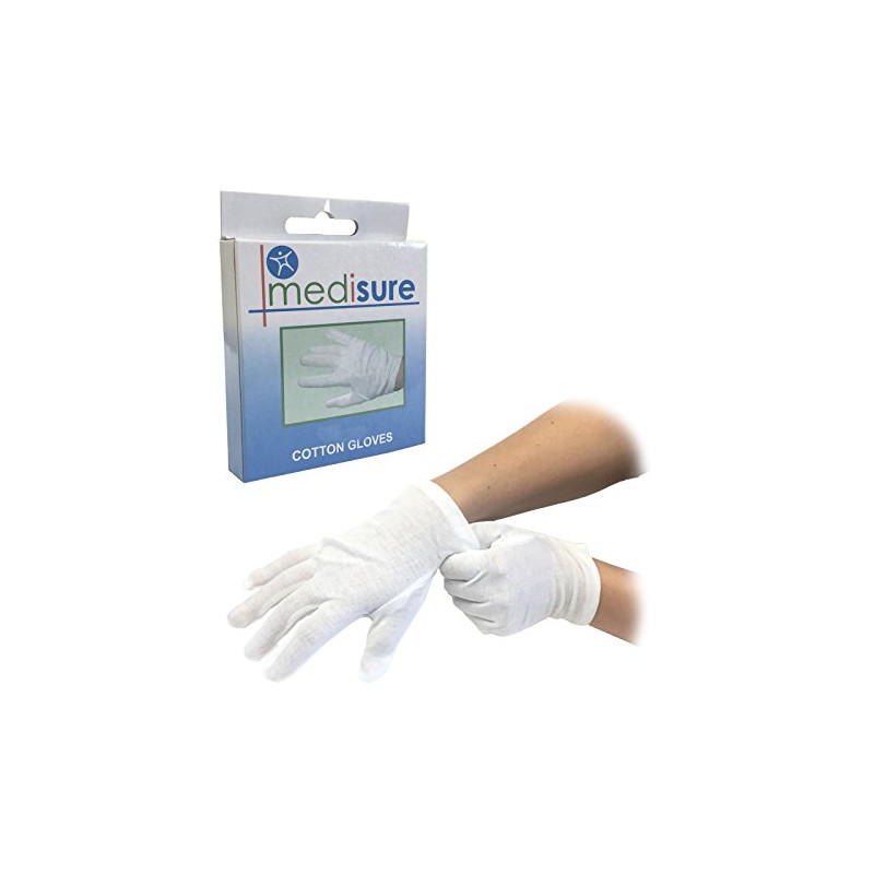 Medisure Unisex's Cotton Gloves, Medium