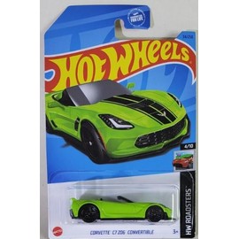 Hot Wheels Lime Green Corvette C7 Z06 Convertible 34/250 Exclusive 4/10