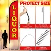 Tingjoo 15FT Liquor Feather Flag Pole Kit for Outdoor Advertising