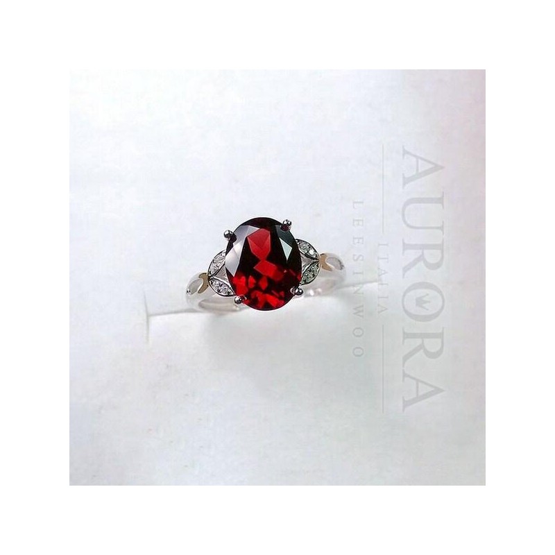 3캐럿 루비 석류석 상감 반지 BAN-2514 3-Carat Ruby Garnet Inlay