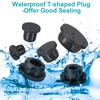 PATIKIL Silicone Rubber Plug, 14 Pcs Soft Flexible Solid Rubber