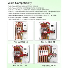 Titanium HE 90240 Heating Element, 9 KW 240-volt Tankless Electric Water Heater Heating Element Fits for Rheem RTEX EcoSmart Eco 18 24 27 36 Richmond iHeat Drakken Tankless Water Heater,2 Pcs