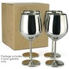PG Set of 4 Stainless Steel Wine Glass - 18.5oz