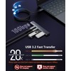 Aceele Hub USB C de 10 Gbps, 4 puertos USB
