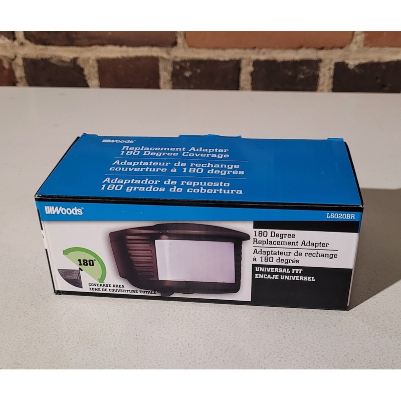 Woods 180° Replacement Adapter/Motion Sensor - L6020BR, Bronze, 70' Detection