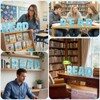 4 Pcs Reading Corner Decor for Classroom, Blue, Ocean