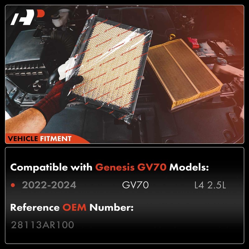 A-Premium 2-PC Engine Air Filter Compatible with Genesis GV70 2022