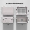 ANIMACYN Electrical Junction Box, Ventilated Design, Cable Grommets, Indoor/Outdoor Use