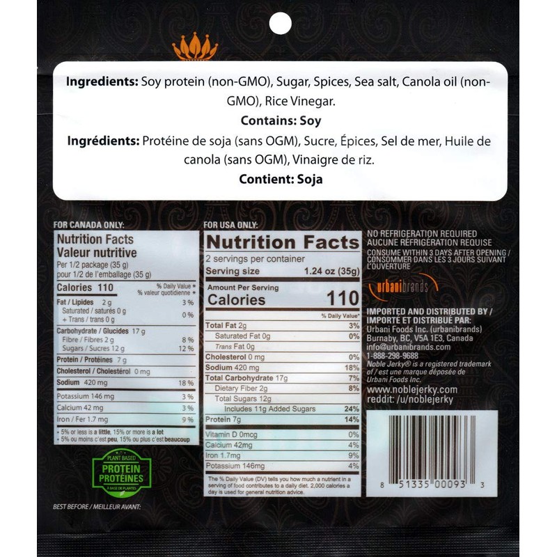 Noble Jerky - Vegan Jerky Variety Pack - 5 Flavors