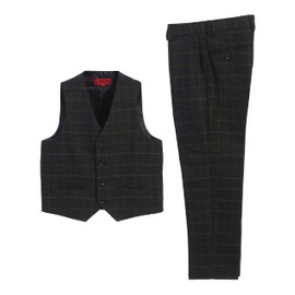 Gioberti Conjunto de chaleco y pantalones de tweed de 2 piezas para niños y niños, 80 - Gráfico Azul Medianoche, 8