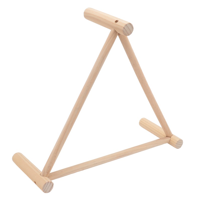 Chicken Perch Stable Triangular Wooden Chick Training Perch Toy Interactive