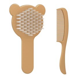 Set De Peine Y Cepillo Ricitos De Oro Color Amarillo