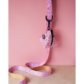 Generic RUFFHAUS NYC Sprinkle Me Pink Dog Poop Dispenser Dog Treat Pouch, Dog Treat Bag, Dog Waste Bag Dispenser, Dog Poop Bag Holder, Cute Printed Dog Walking Bag, Dog Supplies Puppy Treat Bag