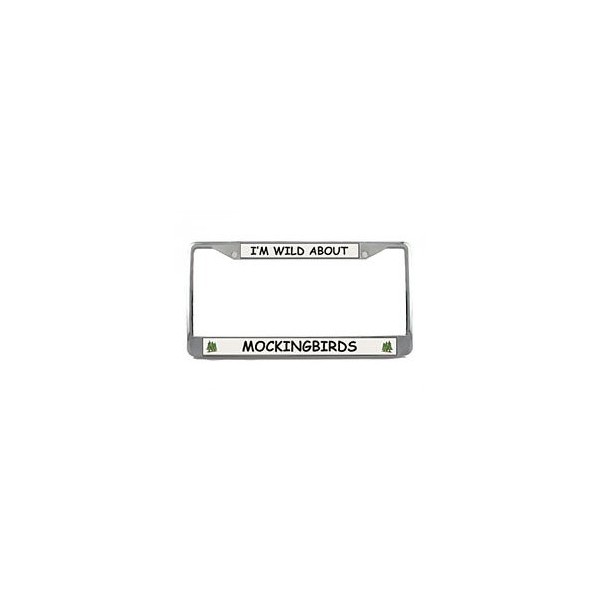 Animal Den Mockingbird License Plate Frame (Chrome) 5 Year Warranty