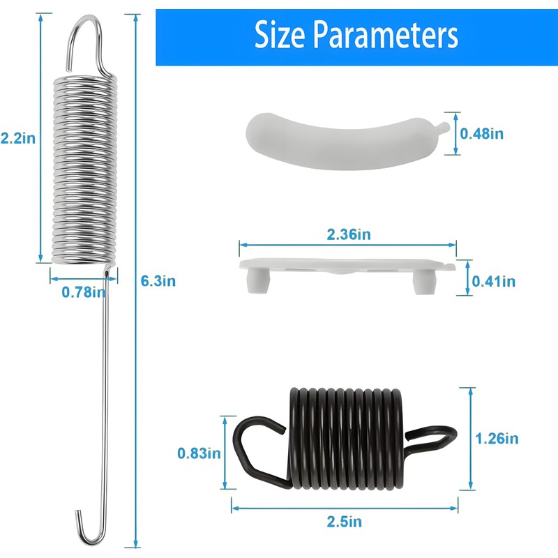 Washing Machine Replacement Kit For Whirlpool - 3 Suspension Springs